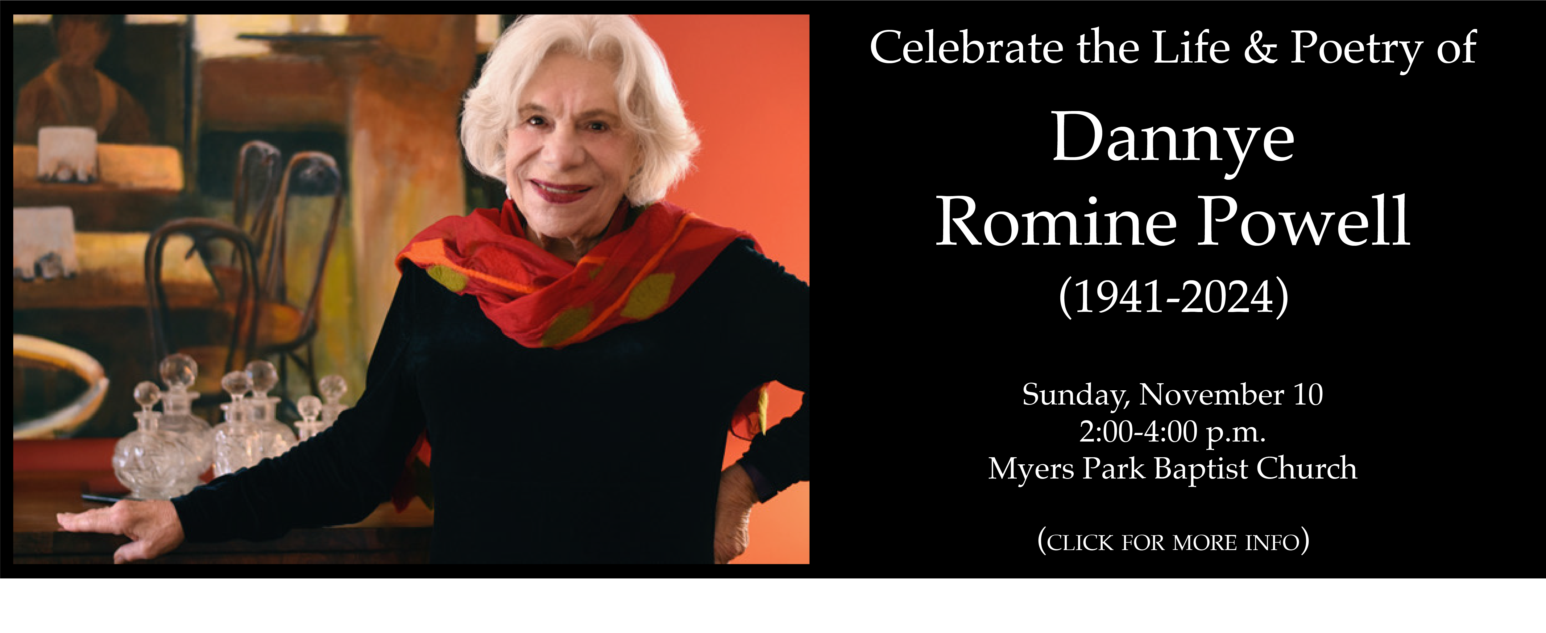 Dannye Romine Powell Celebration - Click for More Info